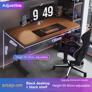 140cm Adjustable Computer Table Study Table Office Table Desk Game Table Writing Desk Living Room