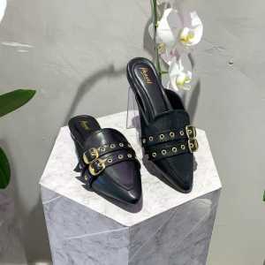 Heaves Sepatu hak 2 cm Mules wanita Diora