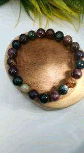 天然高级暗碧玺手串 8/9mm (附证书/With Cert) Natural High Grade Dark Tourmaline Bracelet