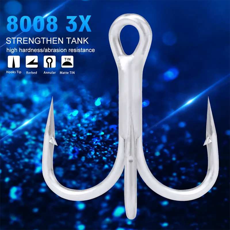 PROBEROS 10pc/lot Treble Hook Barbed Anchor Sea Fishing Hook Set 3X Treble Stainless Steel Fishing Hooks Fishing Accessories Strengthen Hook 1# 2# 4# 6# 8# 1/0#-4.0# 8008 | Lazada PH PROBEROS 10pc/lot Treble Hook Barbed Anchor Sea Fishing Hook Set 3X Treble Stainless Steel Fishing Hooks Fishing Accessories Strengthen Hook 1# 2# 4# 6# 8# 1/0#-4.0# 8008 | Lazada PH