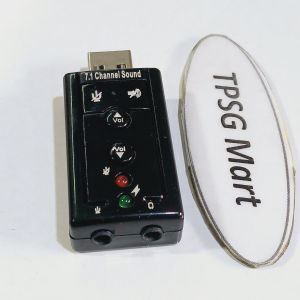 Card âm thanh / USB Sound Card 7.1 Channel (Nút bấm trên thân USB)