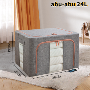 66L/110L kapas dan rami box penyimpanan/storage box/kotak penyimpanan serbaguna/organizer box
