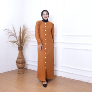 AQILA - Tammy Long Dress Wanita Muslim - Gamis Wanita M