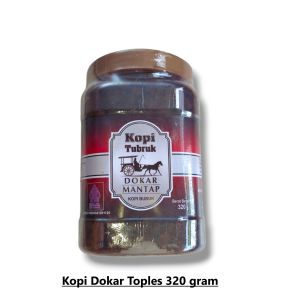 Kopi O Tubruk Bubuk Java Robusta Cap DOKAR (BONUS Toples) untuk 50x seduh