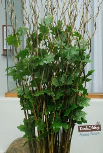 Dekorasi Rumah Tanaman Artifisial 10 Btg Bambu Ulir Natural Maple Hijau 170cm(Tanpa Pot)