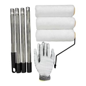 LITUILI 170/205/240cm Cần nối dài cho con lăn sơn Có thể tháo rời Thép không gỉ Bộ cọ sơn latex Dụng cụ xây dựng Tay cầm thoải mái Con lăn sơn Tranh vẽ