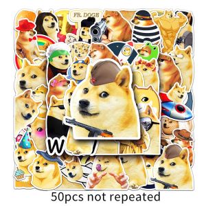 50PCS Funny Dog DOGE Meme Graffiti Sticker DIY Phone Laptop Luggage Motorcycle Car Decorative Decal