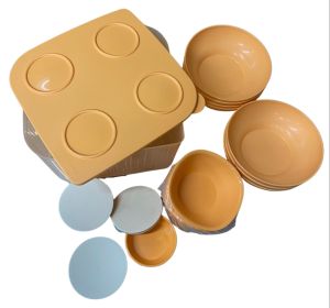 Tupperware Set - Big Square Box Small Round Box Medium Bowl Small Bowl #Picnic #Food #Storage