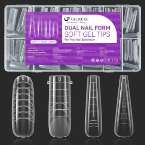 Gelike ec Poly Gel Nail Forms: 4Style Easy Dual Forms for Nail Extension