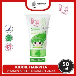 Kiddie Hairvita BQ4 HIJAU Pelicin & Vitamin Rambut Anak Tanpa Dibilas 50ML - Ekstrak Lidah Buaya
