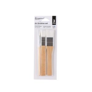GIORGIONE Art Paint 3/6pcs Painting Brush Set Different Shape Professional Nylon Hair Brushes Portable Flat Tip Head Watercolor Gouache Oil Brush Set Student