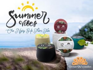 Nến Thơm Cao Cấp 𝐒𝐞𝐚 𝐈𝐬𝐥𝐚𝐧𝐝 𝟏𝟑 Vivian Vus Candles Hũ Thiếc 100gr - Nến Thơm Thư Giãn Tỏa Mùi Hiệu Quả