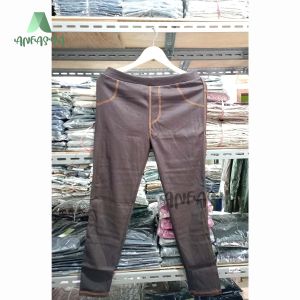 LEGGING DENIM POLOS WANITA UKURAN L / Celana legging panjang wanita bahan  jeans denim  BY TOKO ANFASHA