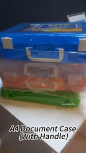 Document Case With Handle A4 / File Case / Document Holder / Document Organizer / File Holder A4 ( 55mm / 85mm / 120mm )