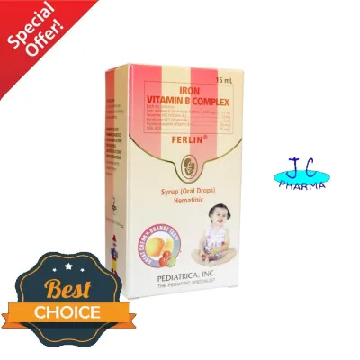Authentic FERLIN Iron+VitBComplex Oral Drops 15ml
