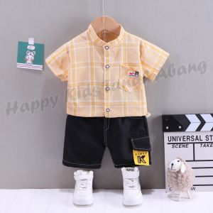 DISKON SETELAN KEMEJA ANAK LAKI-LAKI / SET PAKAIAN ANAK COWOK PREMIUM / BAJU KEMEJA ANAK LAKI LAKI