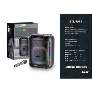 NEW BTS-2800 2801 2286 2492 2407 2091 2285 2107 2102 2258 Bluetooth speaker with cool light  portable and suitable for outdoor square dancing speaker bluetooth with mic