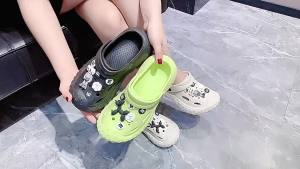 WomenS Summer Cute DIY Beach Clogs Thick-Soled CoupleS Closed-Toe Sandals For Outdoor Wear MenS Version Available
