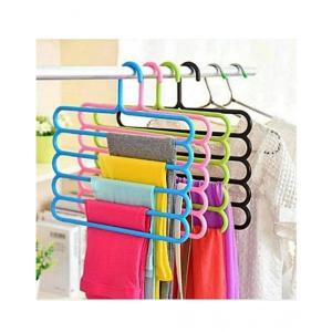 Hanger Gantungan pakaian 5 tingkat 5 in 1 import multifungsi jilbab Hijab baju 5 layer