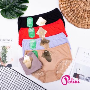 Celana Dalam Undies Wanita Premium Mid Waist Celana Dalam Underwear Wanita BRUKAT 1239 Polini