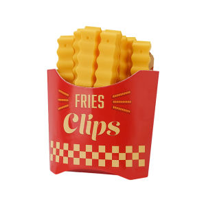 12PCS  2-3 Days Delivery Sealing Clips for Food Storage Cute French Fries Shaped Bread Snack Bag Clips for Kitchen Accessories