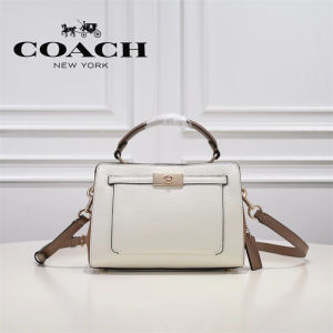 Coach official store original authentic for women Genuine leather Handbags Equipped with a deconstructable cross-body strap C8319 C8687 Size :19.5cm(L)x14cm(H)x8cm(W)。