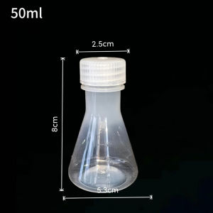 [Eqrbtl] 50ml To 1000ml Lab Plastic Erlenmeyer Flask Conical Container Bottle With Screw Cap For Laboratory Experiment