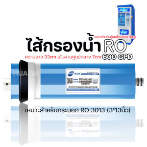 ไส้กรองเครื่องกรองนํ้า RO/UF  เมมเบรน HID แถมจำกัดอัตราน้ำทิ้ง ใช้ได้กับทุกยี่ห้อ RO Membrane พร้องข้อต่อ