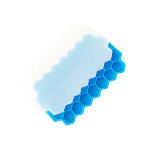 JENGW Thickened Ice Cube Tray 37 Grids Large Capacity Honeycomb Cube Ice Mold Kitchen Accessories Homemade Silicone Ice Cube Mold Holiday Drinks