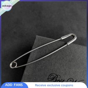 Aokago เข็มกลัดขนาดใหญ่ทันสมัยสำหรับเสื้อผ้าเข็มกลัดโลหะปลอดภัยชุดกางเกงยีนส์ผ้าพันคอปรับได้