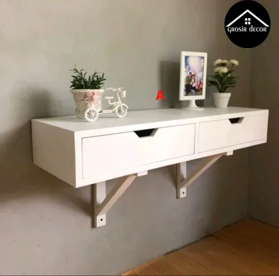 RAK LACI MMINIMAALIS SIKU/MEJA RIAS DINDING SERBAGUNA/MEJA KOSMETIK GANTUNG