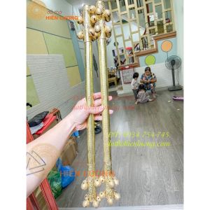 Hèo Hầu Đồng  Xúc Sắc Hầu Đồng Bằng Đồng (Dài 64cm-Nặng 0.6kg) (1 Đôi)