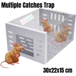 Durable Rodent Snap Clip Rat Mouse Trap Pest Control Bait Box