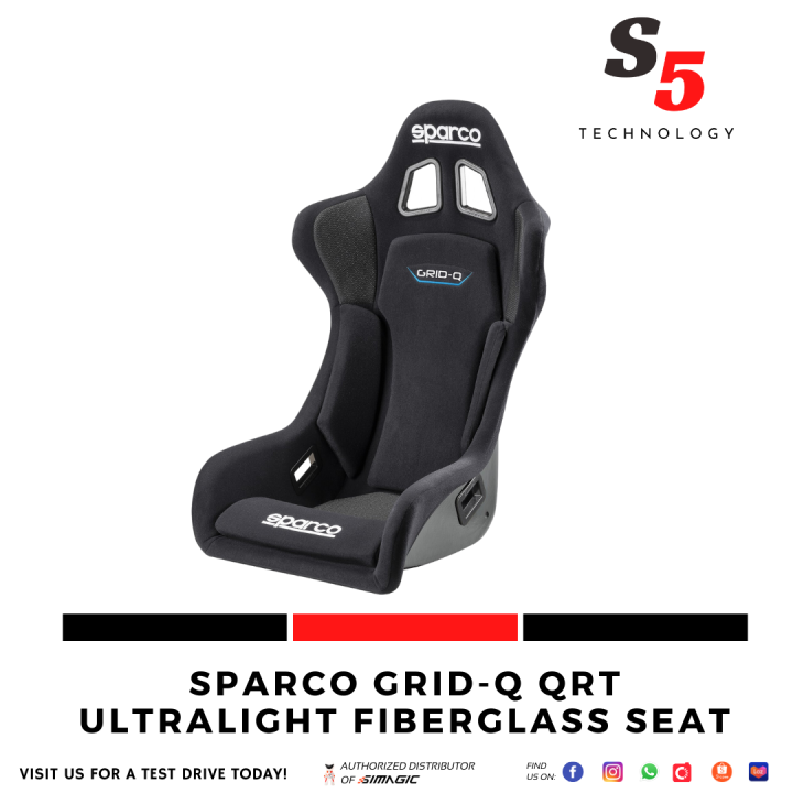 Sparco GRID Q QRT Ultralight Fiberglass Seat full bucket seat