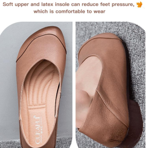 Comfortable Lazy Shoes Single Womens Boat Casual Heel Commuter Shoes Shallow Middle Stirrup Shoes