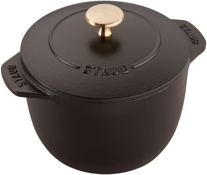 Staub Cast Iron Petite French Oven Kitchen Rice Porridge Congee Cooker