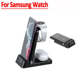 4 in1 Wireless Charger Stand Foldable For iPhone16 15 14 13 12 11 Samsung Galaxy Apple Watch 7/6  Fast Charging Dock Station