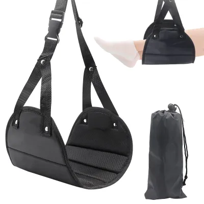 MLADEN Travel Airplane Footrest Hammock Portable Foot Rest Plane Bus Train Table Leg Rest for Office Lightweight Rest