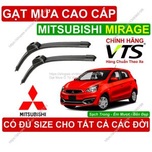 Gạt Mưa VTS A8 Kính Lái Mitsubishi Mirage Cặp Gạt M.ưa Kính Lái Mitsubishi Mirage C.ó Đủ Size Cho Các Đời Xe Mirage