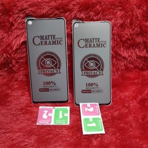 TG Tempered Glass Ceramic Spy Oppo A92 A52 Anti Gores Matte Privacy Anti SPY