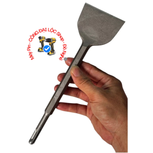 Mũi Đục Xủi Nền Bê Tông  Gạch Men Đuôi Gài SDS Plus Đầu Dẹp To 75mm