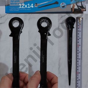 Kunci Ring Rachet Skafolding 12x14 14x17 17x19 17x21 19x21 22x24 24x27 27x30 30x32MM Double Ratchet