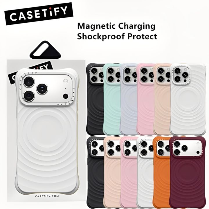 Original CASETiFY Ripple Case Shockproof with Magsafe for iPhone