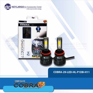 COBRA LED COB HEADLIGHT P1DB-H11 6000k
