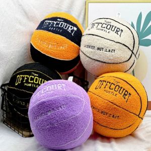 CUTE DIY Plush Offcourt Basketball Pillow Basketball Simulation Lifelike Basketball Pillow Doll Mascot Ball Stuffed Basketball Plush Pillow Friends Birthday Gifts