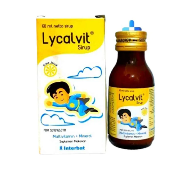 LYCALVIT SYRUP 60 Ml Vitamin Anak Pada Masa Pertumbuhan Ibu Hamil Ibu ...