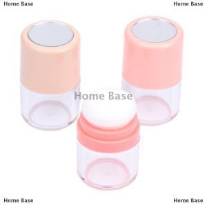 [COD] Home Base Mini Empty Refillable Loose Powder Box With Powder Puff Diy Cosmetic Powder Case Blusher Finishing Powder Jar Container