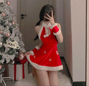 U Gonna S Christmas Women Lingerie Nightwear Red Sleeveless Bodycon V-neck Push Up Backless Elastic Fashion Sleepwear Party 2025 New Design Gift for Girlfriend