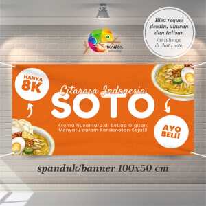 Cetak Spanduk Banner Soto