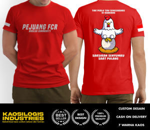 Kaos Peternak Ayam Broiler Community Pejuang Fcr Sengsara Dikandang Senyum Pulang - Kaosilogis